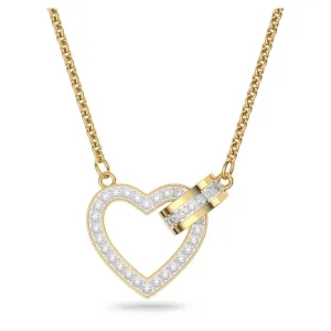 Swarovski Lovely Necklace Heart White Gold-tone plated