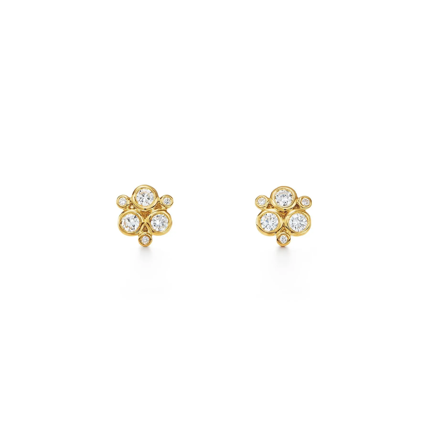 Temple St. Clair Classic Diamond Trio Earrings Croghans