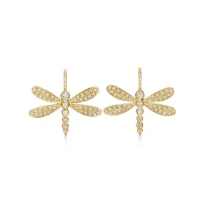 Temple St. Clair Diamond Dragonfly Earrings Croghans