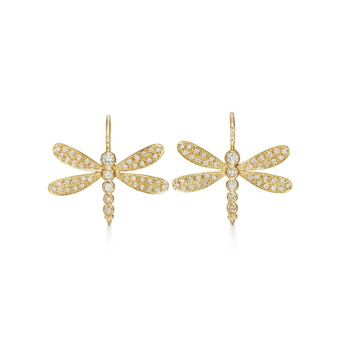 Temple St. Clair Diamond Dragonfly Earrings Croghans