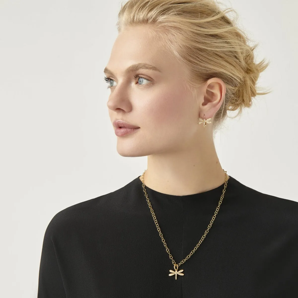 Temple St. Clair Diamond Dragonfly Earrings Croghans