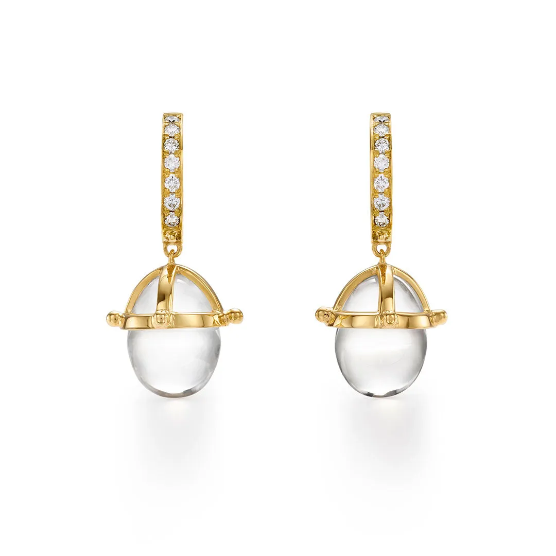 Temple St. Clair Granulated Amulet Drop Earrings Croghans