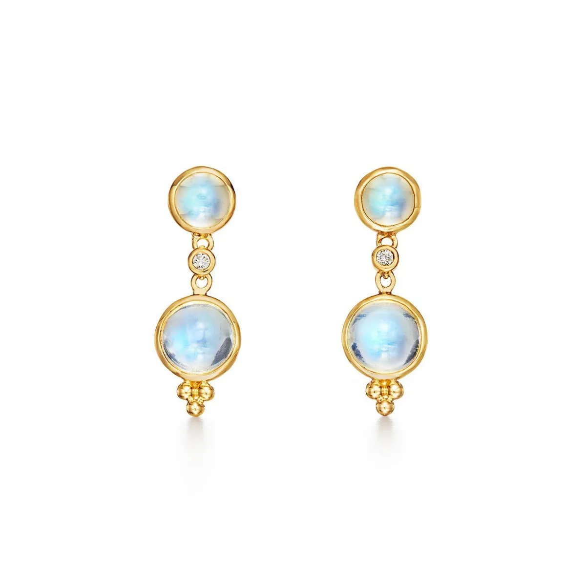Temple St. Clair Moonstone Double Drop Earrings Croghans
