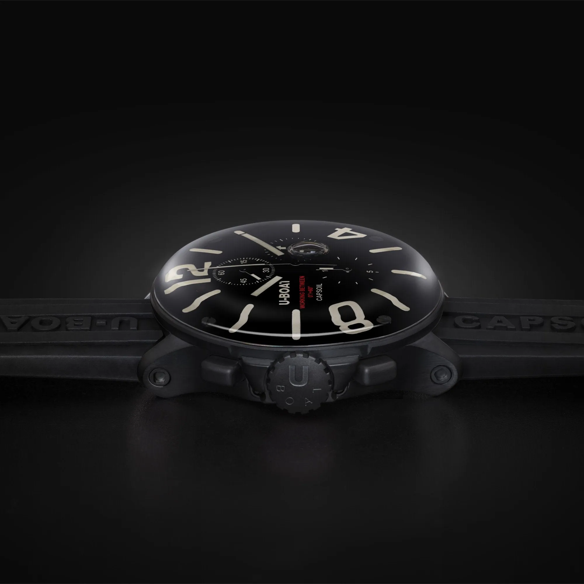 U-Boat 8109/B Men's Black Capsoil Chronograph Watch