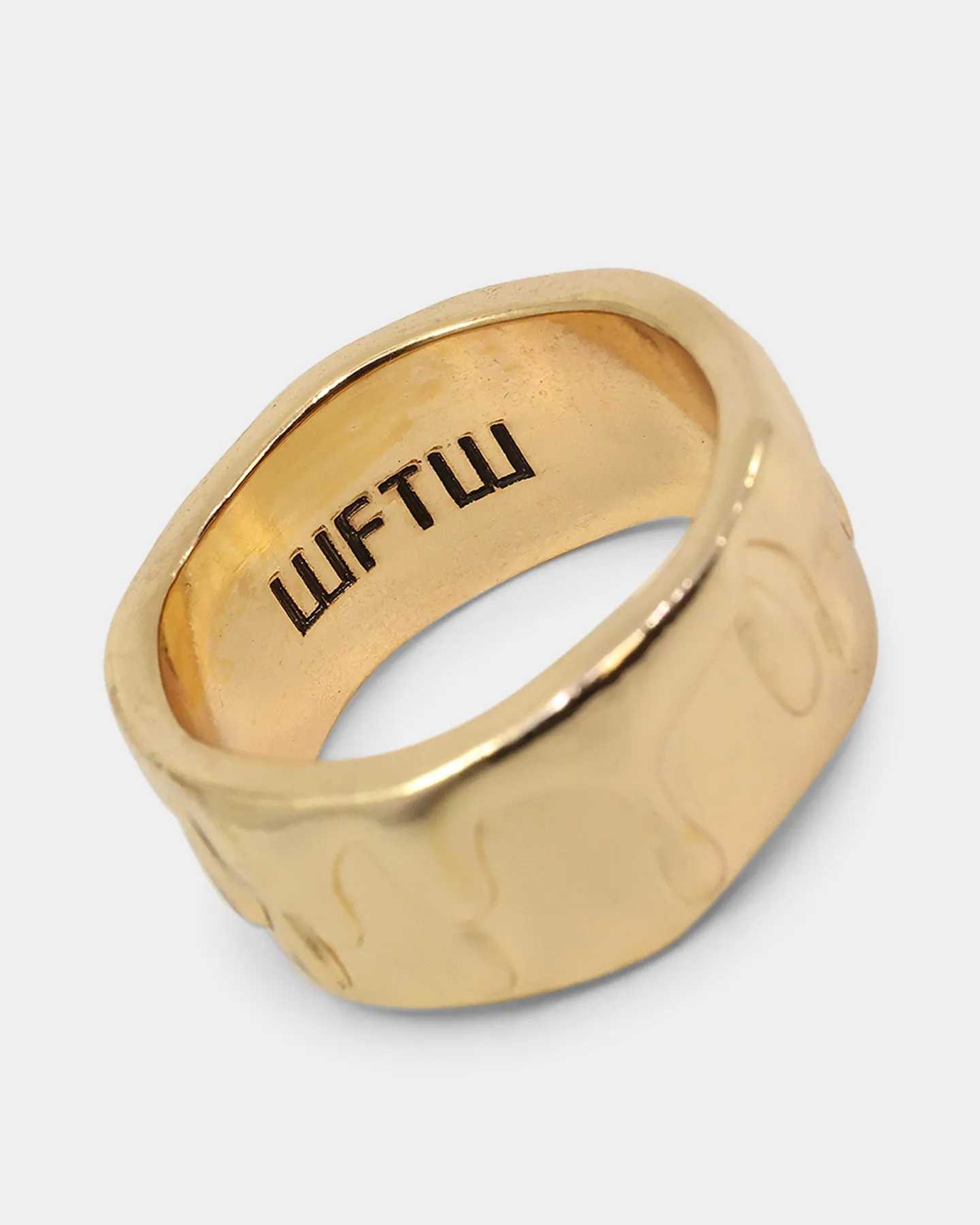 Wild For The Weekend Paint Dripping Ring (Medium) Gold