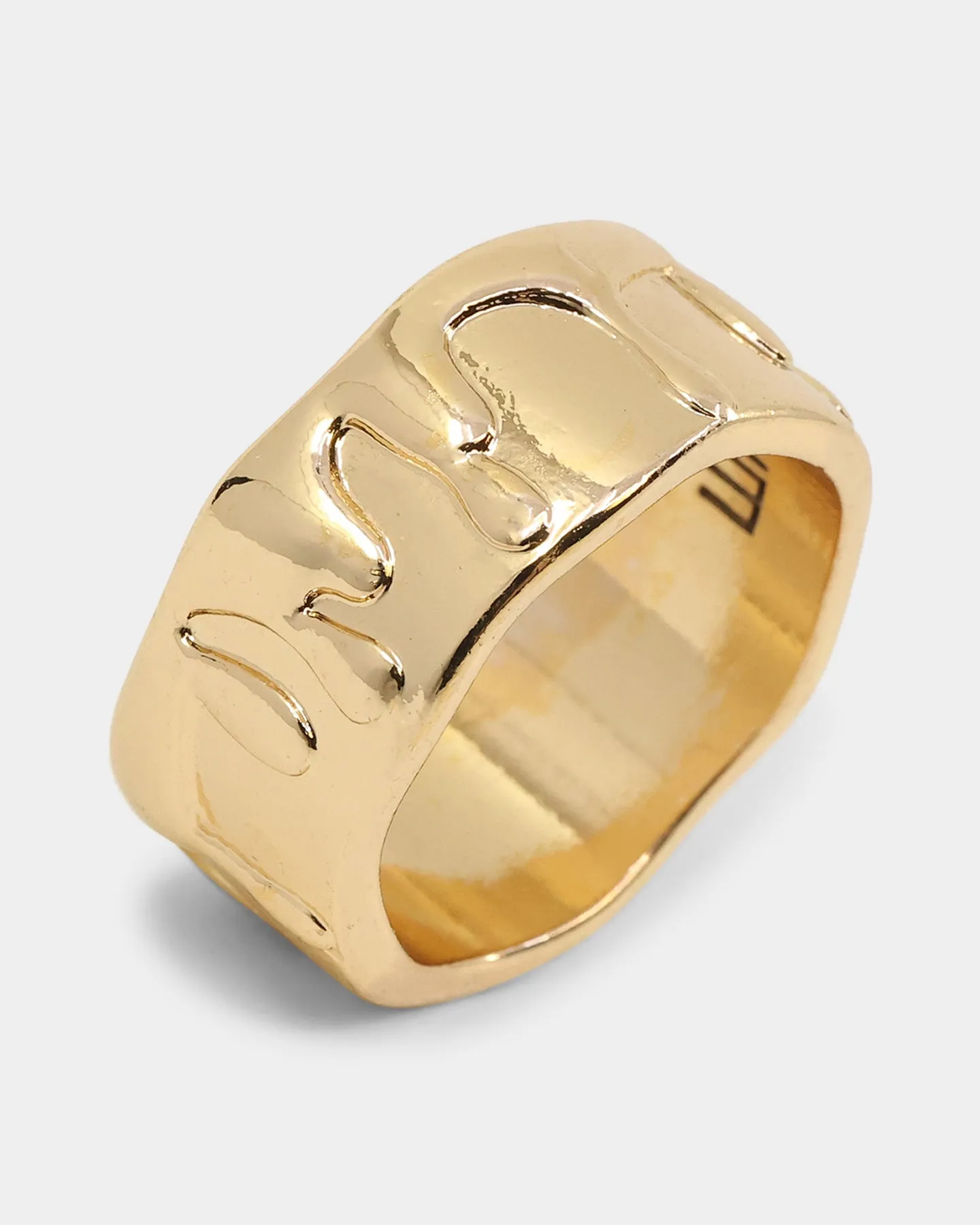 Wild For The Weekend Paint Dripping Ring (Medium) Gold