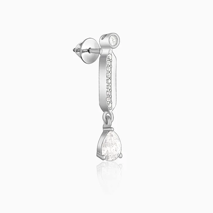 Zircon Silver Night Earrings Giva