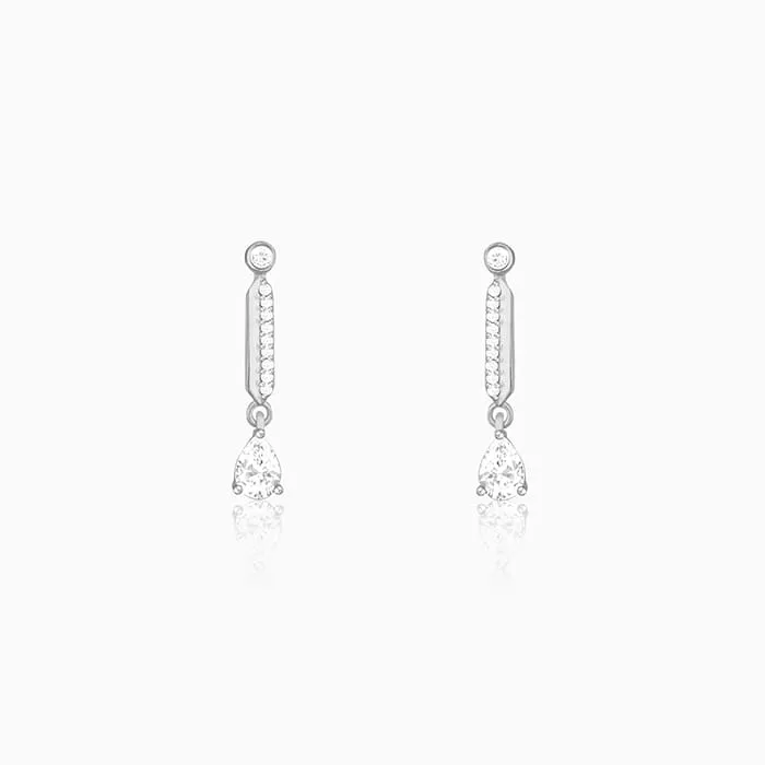 Zircon Silver Night Earrings Giva